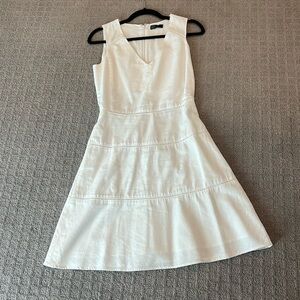 Gap white linen dress